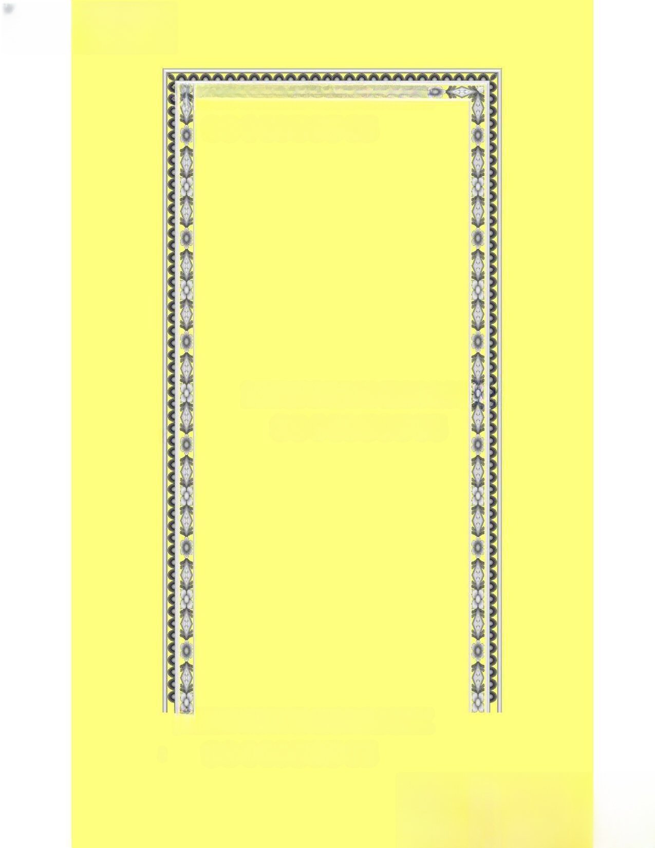 MD - MIX-19 Elegant Geometric Decorative Border Frame 3D Model